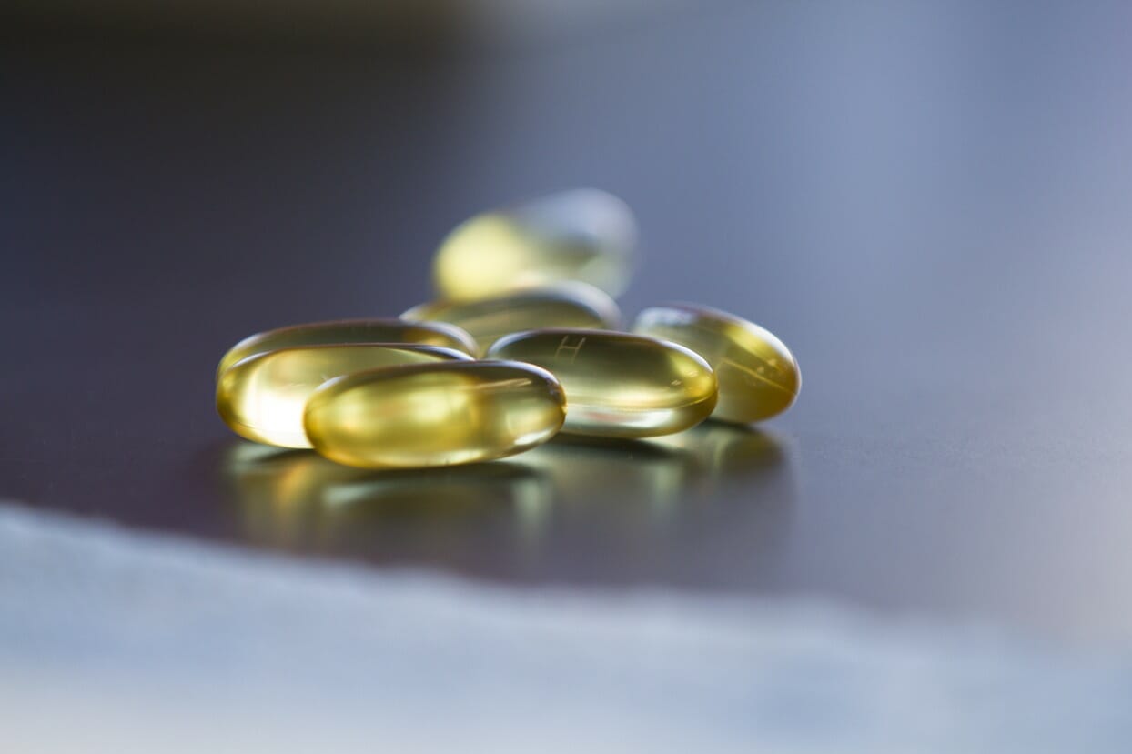 Fish oil capsules