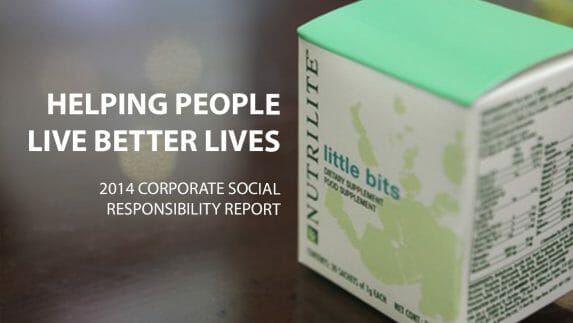 Helping people live better lives: 2014 corporate social responsibility report