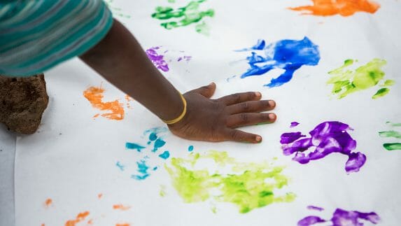 Handprint painting