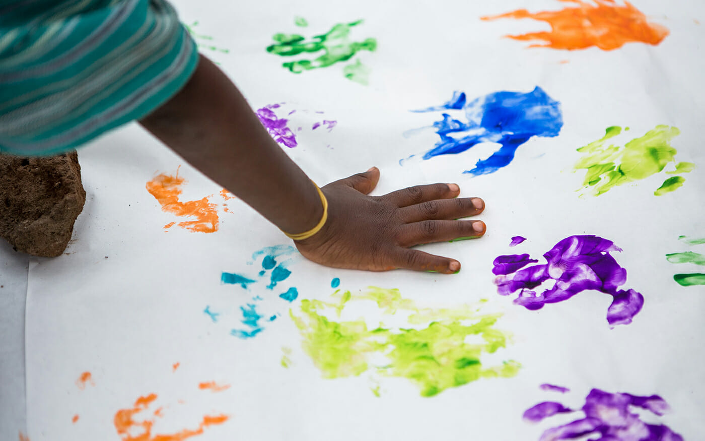 Handprint painting