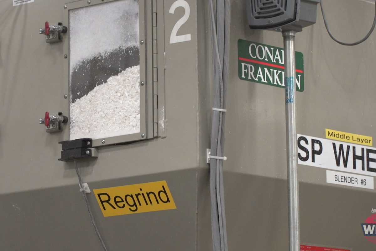 Heavy machine used in recycling facility