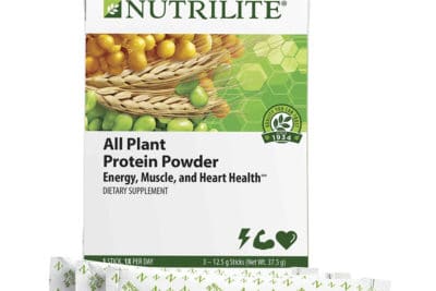 Package of Nutrilite All Plant Protein Powder