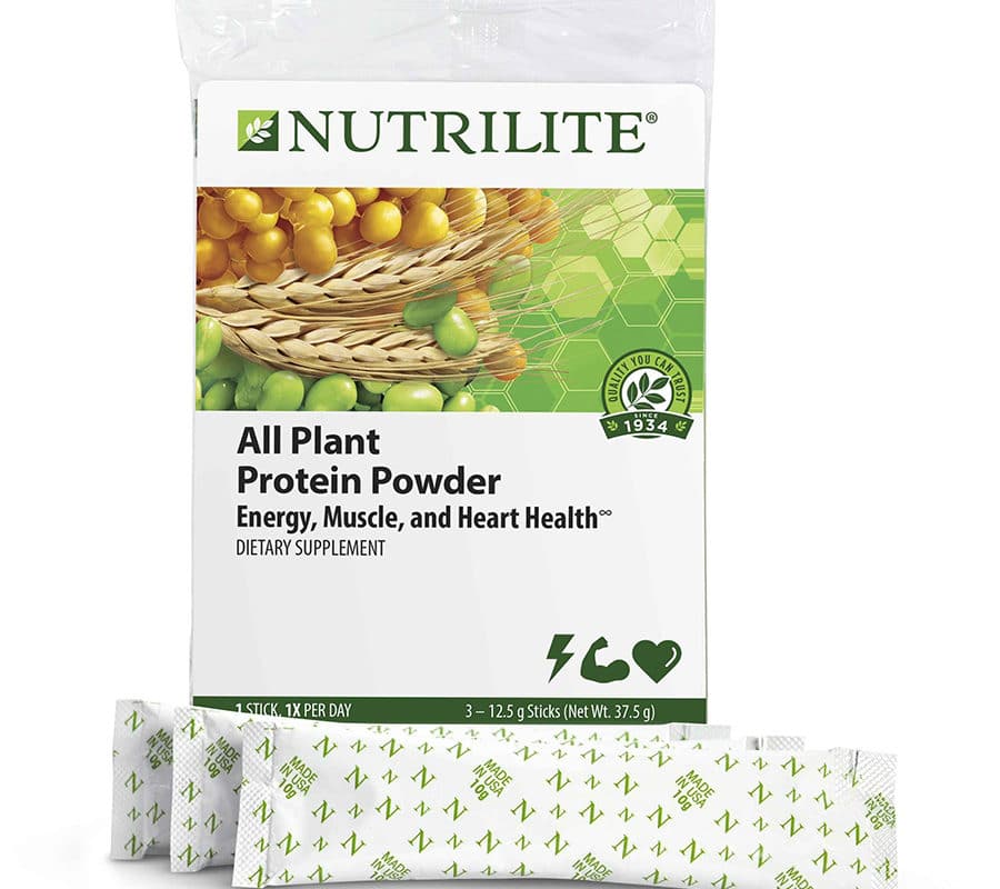 Package of Nutrilite All Plant Protein Powder