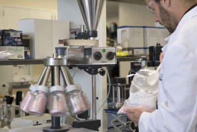 Scientist working in a lab