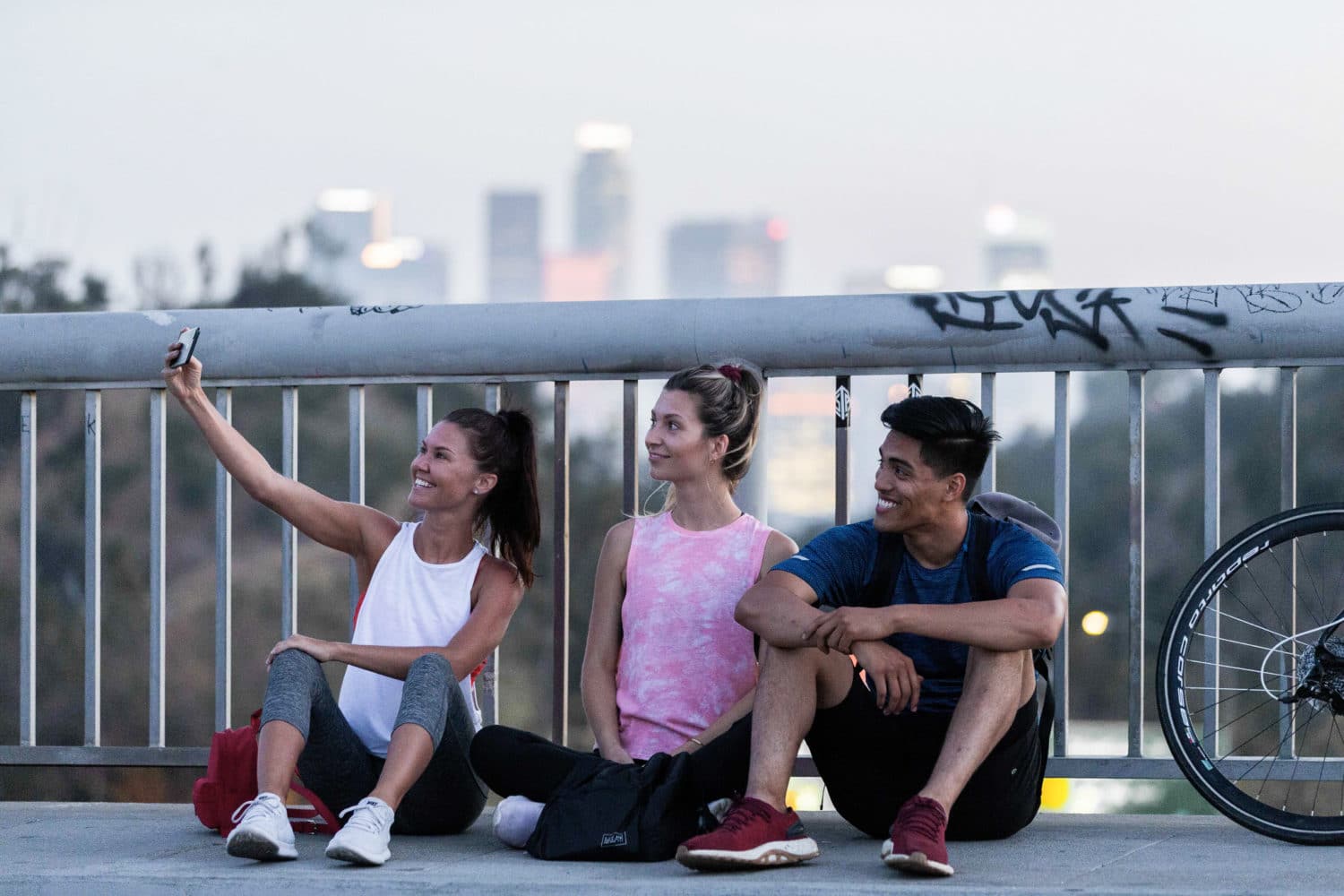 Group of friends taking a selfie