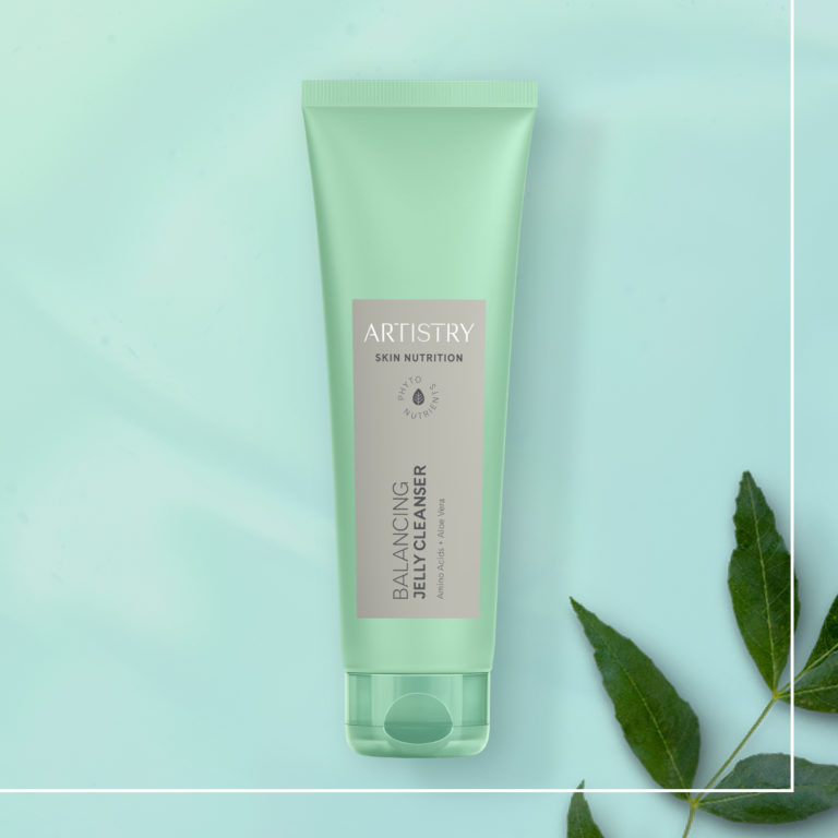 Bottle of artistry skin nutrition balancing jelly cleanser