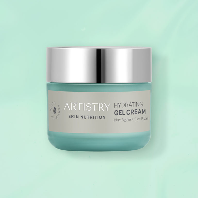Jar of artistry skin nutrition hydrating gel cream