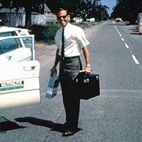 Man with briefcase