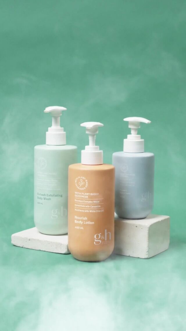 Your body care just got an upgrade 📈 the new g&h body care collection is here 🥳! Three families of products designed specifically for your face, feet, and everywhere in between 🙌 

✨ Nourish
✨ Refresh
✨ Protect

We're not done yet! 🤯 Come back tomorrow to celebrate a much younger member of the g&h family 🍼 
#Amway #AmwayLife