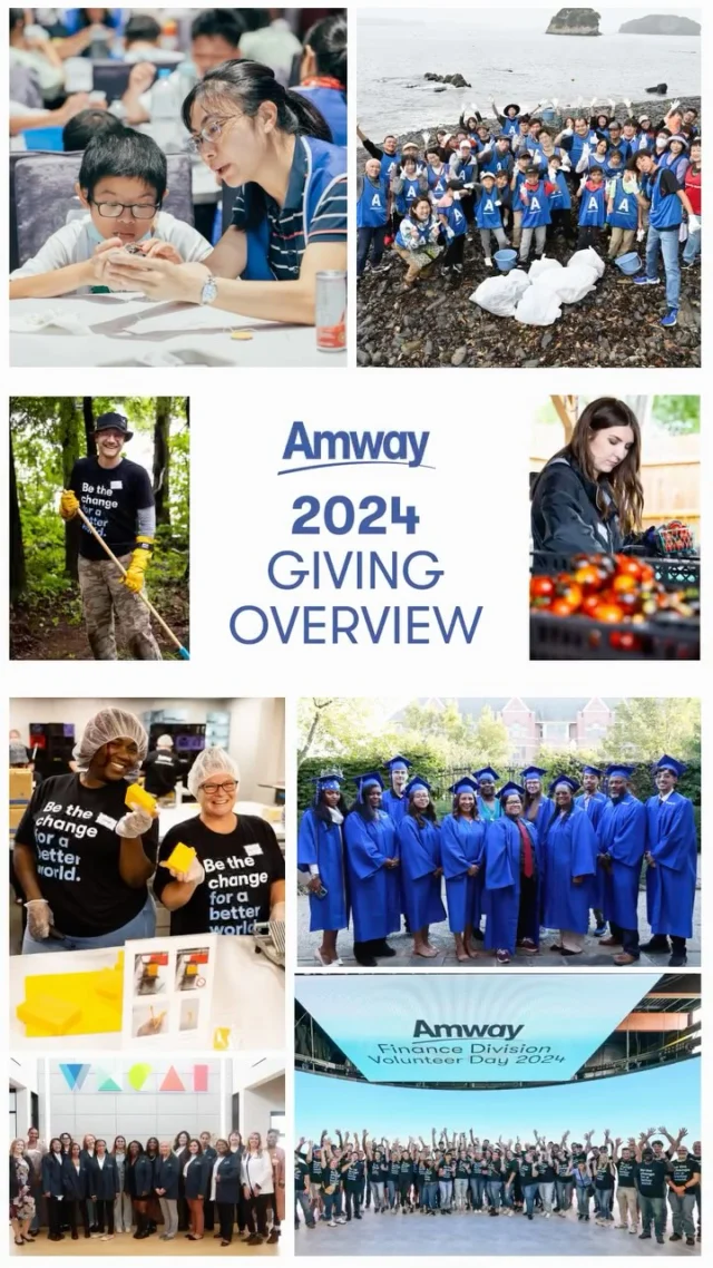 At Amway, helping others is the core of who we are. Not just with our products, but helping causes that matter in our communities all around the 🌎

🛠️ 78,018 Volunteer Hours
🤝 $17,373,519 Donated Across Various Initiatives 

How are you giving back to your community this year? 👇
#Amway #AmwayLife