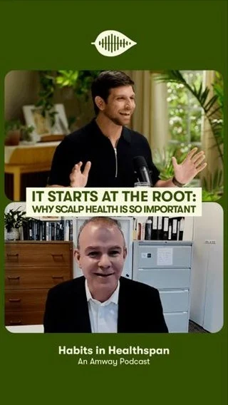 Feeling stressed or running on little sleep? 😴 These factors don’t just affect your mood—they can impact your scalp health and even contribute to hair thinning over time 🧠💥

 In this episode, hear all the hairy details from Desmond Tobin, PhD, from University College Dublin School of Medicine and learn how our scalp is a reflection of our overall health and wellbeing 🙌 

Tap the link in our stories to listen! 🎙️✨
#HabitsInHealthspan #Amway #AmwayLife