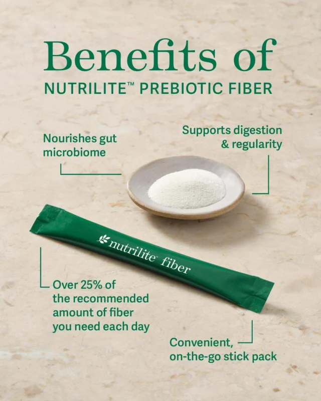 Fiber is for more than just digestion! 🙌 

Get all the benefits of Nutrilite Prebiotic Fiber to support the goodness in your gut!
#Nutrilite #Amway #AmwayLife #Fiber
